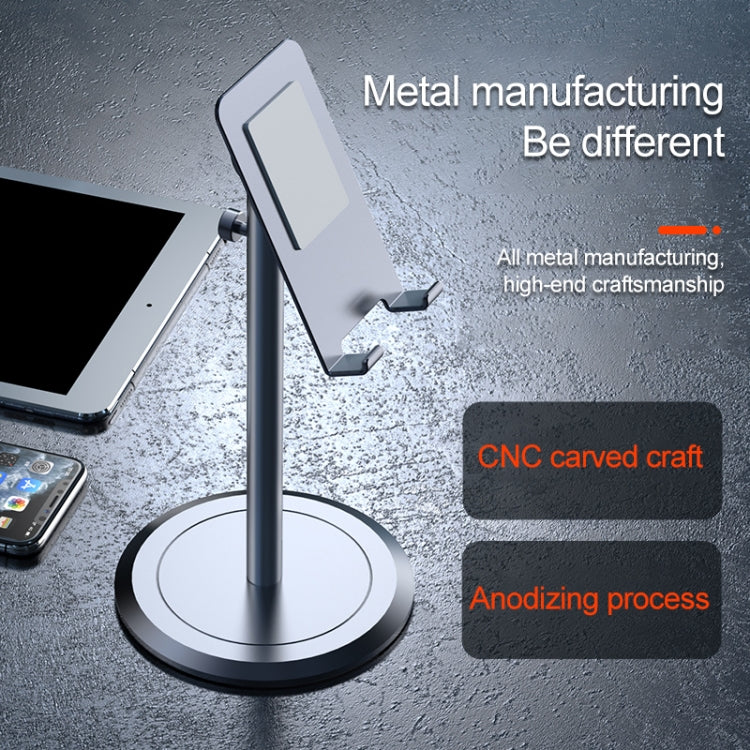 LICHEERS LC-359 Mobile Phone Flat Metal Telescopic Stand for 4-12.9 inch Phones & Tablets