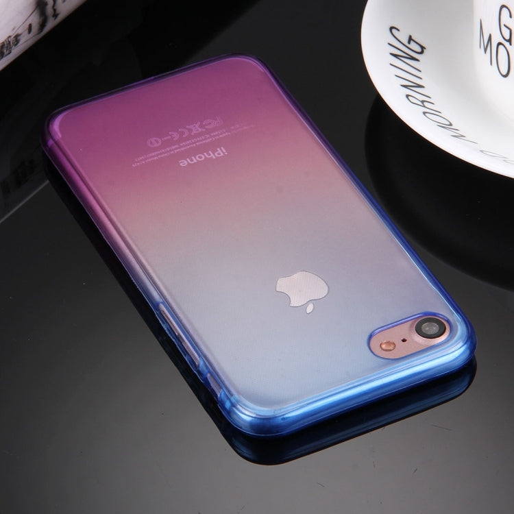 For  iPhone 8 & 7  Double-sided Gradient Color TPU Protective Case Back Cover