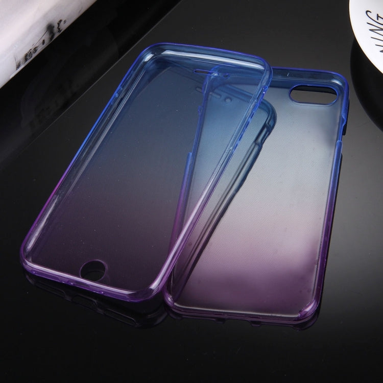 For  iPhone 8 & 7  Double-sided Gradient Color TPU Protective Case Back Cover