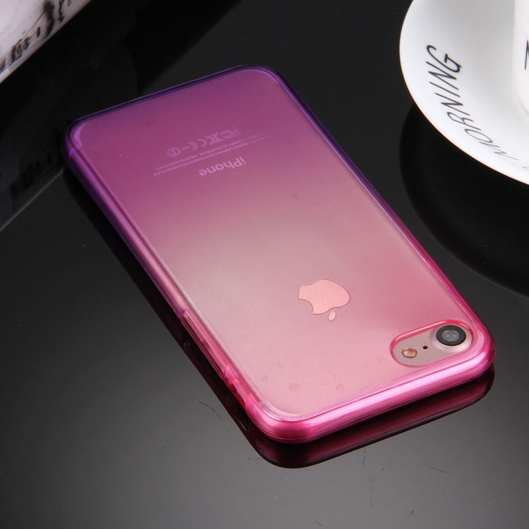 For  iPhone 8 & 7  Double-sided Gradient Color TPU Protective Case Back Cover