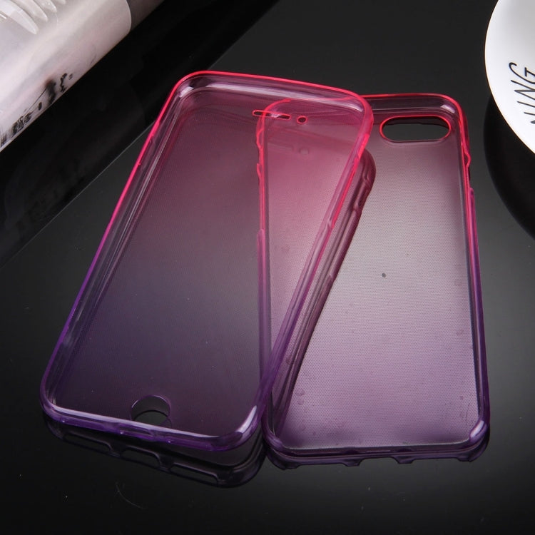 For  iPhone 8 & 7  Double-sided Gradient Color TPU Protective Case Back Cover