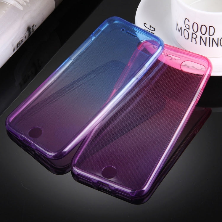 For  iPhone 8 & 7  Double-sided Gradient Color TPU Protective Case Back Cover