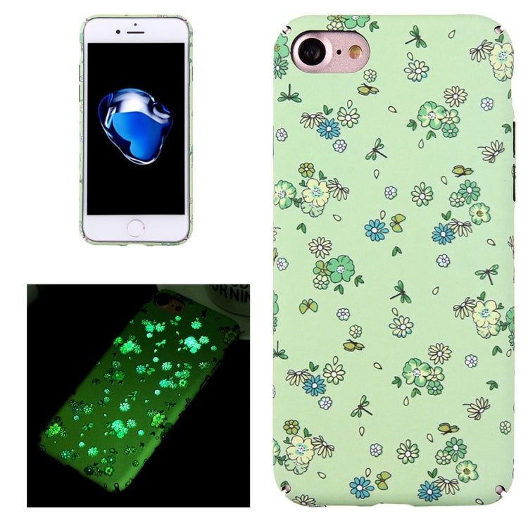 For  iPhone 8 & 7  Water Decals Noctilucent PC Protective Case