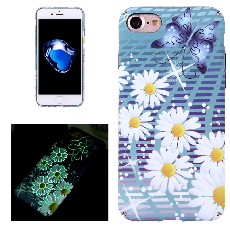 For  iPhone 8 & 7  Water Decals Noctilucent PC Protective Case