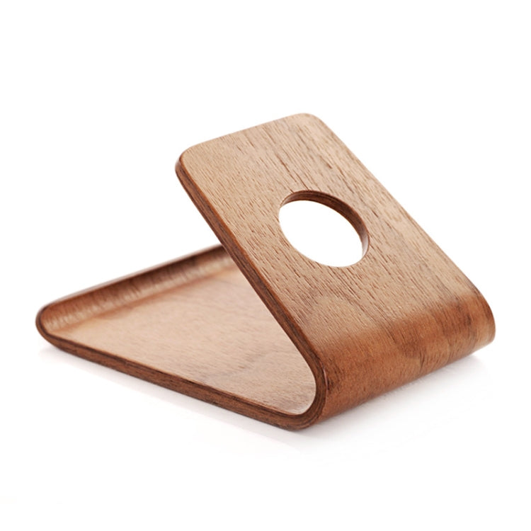 JS01 Wooden Desktop Phone Holder Universal Curved Wood Support Frame For Tablet Phones