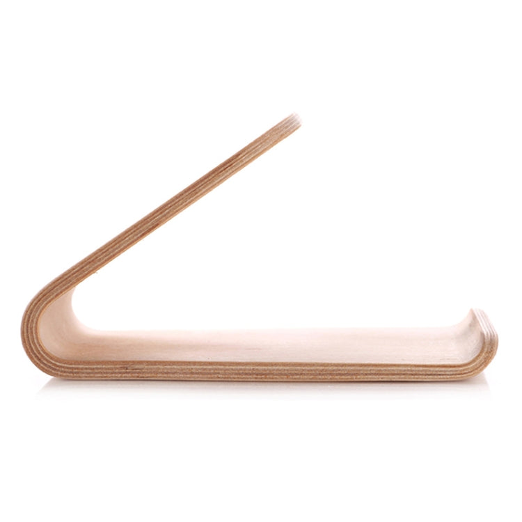 JS01 Wooden Desktop Phone Holder Universal Curved Wood Support Frame For Tablet Phones