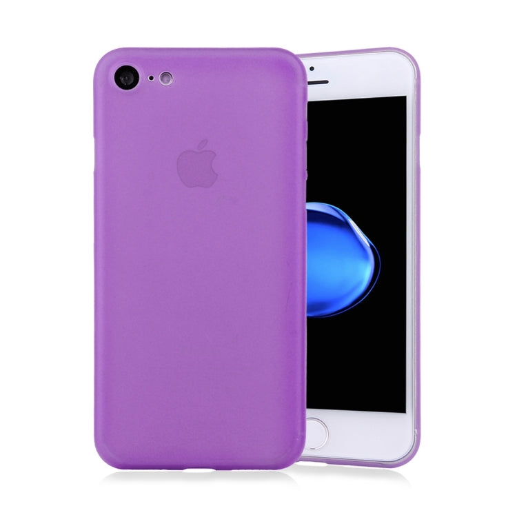 For  iPhone 8 & 7  Frosted Transparent Protective Back Cover Case