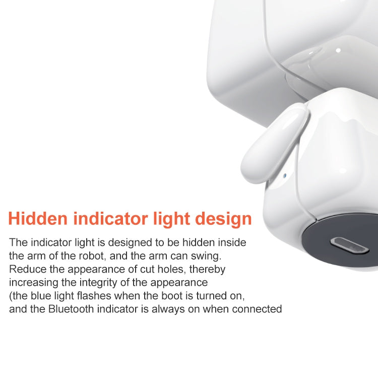 3life-349 3W Robot Shape Mini Bluetooth Speaker with Lanyard, Support Hands-free Call & Wireless Remote Control Selfie