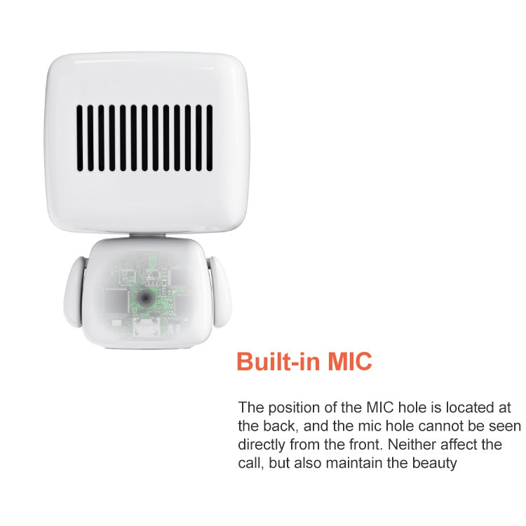 3life-349 3W Robot Shape Mini Bluetooth Speaker with Lanyard, Support Hands-free Call & Wireless Remote Control Selfie