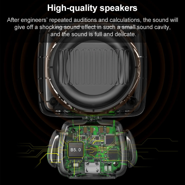 3life-349 3W Robot Shape Mini Bluetooth Speaker with Lanyard, Support Hands-free Call & Wireless Remote Control Selfie