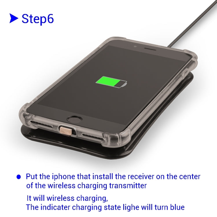 3 in 1 for  iPhone 8 & 7  Soft TPU Protective Case + QI Standard Wireless Charging Receiver + QI Standard Wireless Charging Transmitter, Got CE and FCC certification
