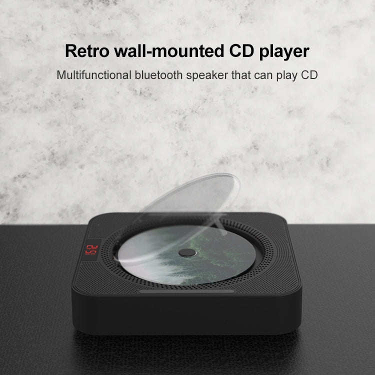 Multifunctional Household Bluetooth Speaker Wall Mounted CD Player with Ambient Light