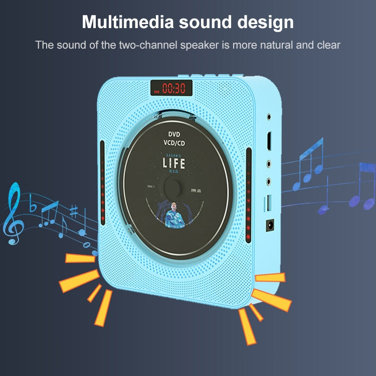 Multifunctional Household Bluetooth Speaker Wall Mounted CD Player with Ambient Light