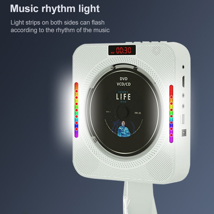 Multifunctional Household Bluetooth Speaker Wall Mounted CD Player with Ambient Light