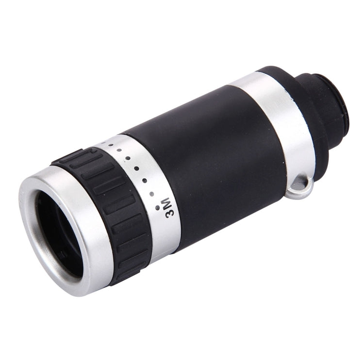 8X Zoom Lens Mobile Phone Telescope with PC Protective Case for iPhone 7(Black + Silver)