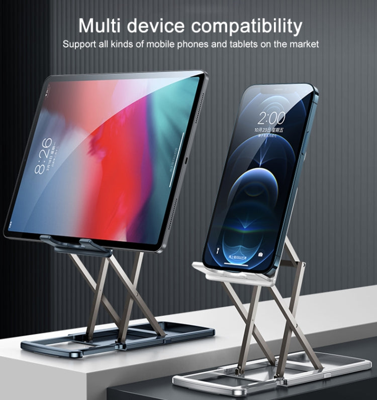 HZ12 Lightweight Foldable and Adjustable Metal Mobile Phone Mechanical Holder