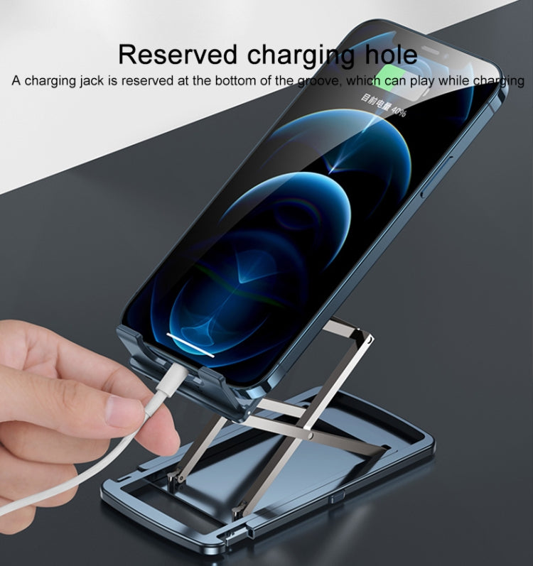 HZ12 Lightweight Foldable and Adjustable Metal Mobile Phone Mechanical Holder