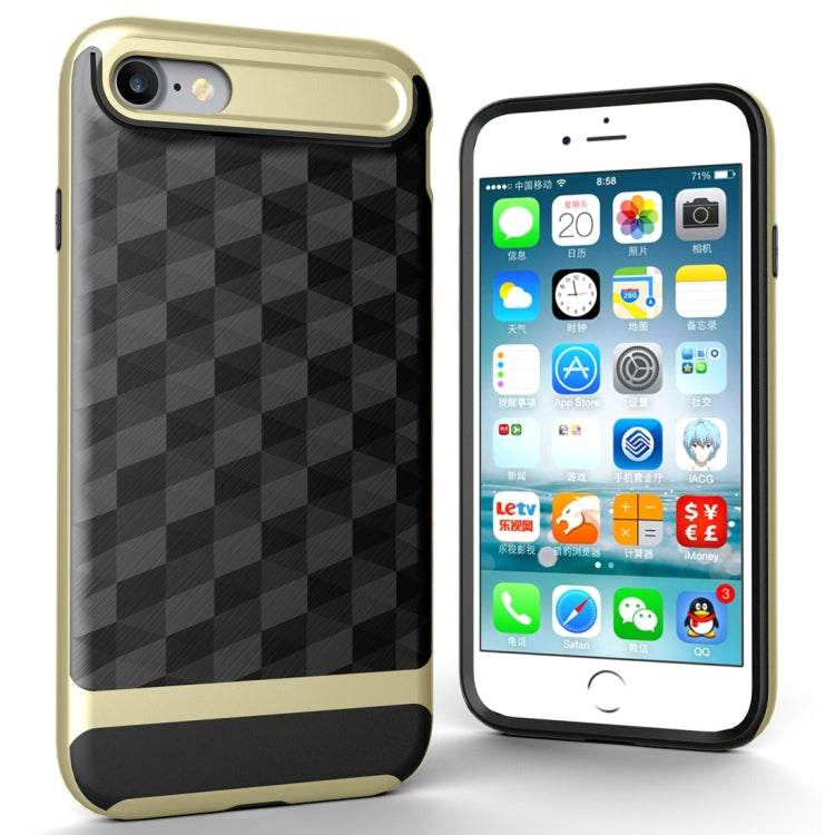 For  iPhone 8 & 7  3D Diamond PC + TPU Combination Protective Case