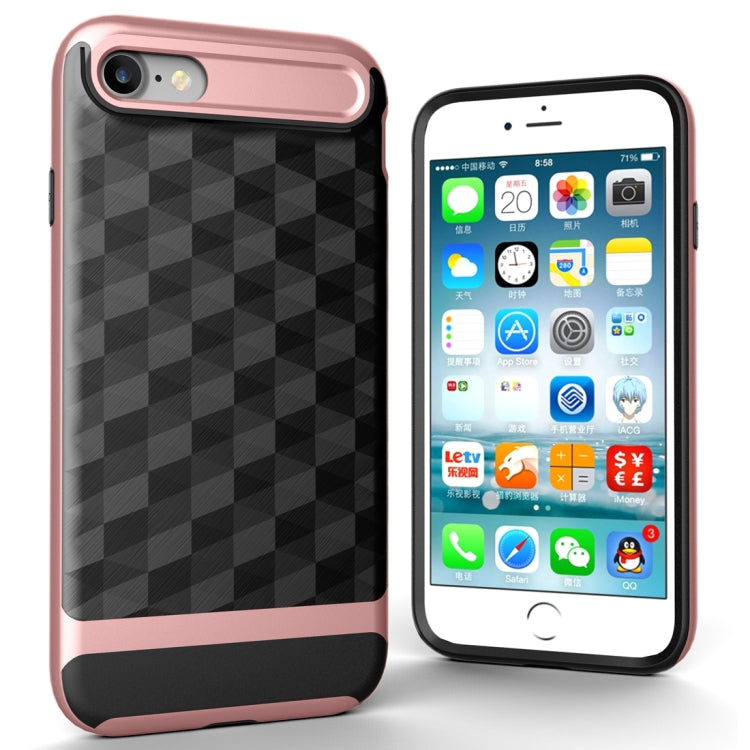 For  iPhone 8 & 7  3D Diamond PC + TPU Combination Protective Case