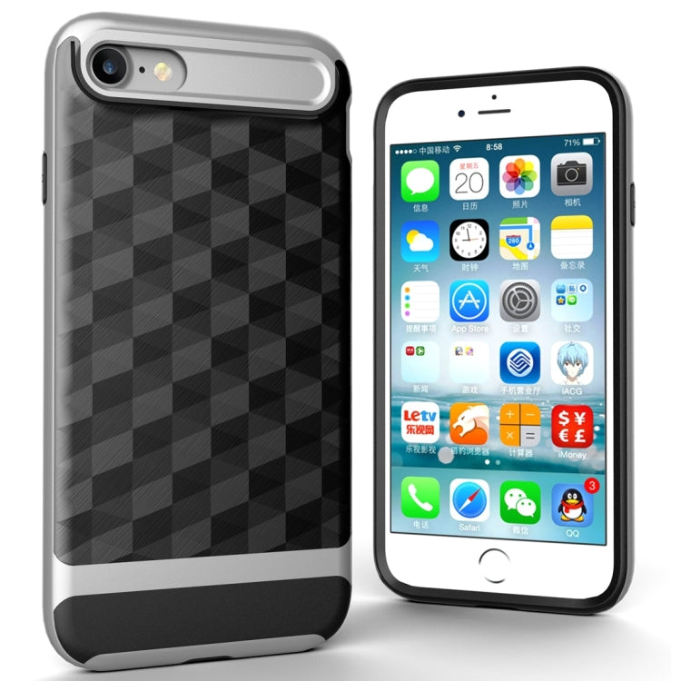 For  iPhone 8 & 7  3D Diamond PC + TPU Combination Protective Case