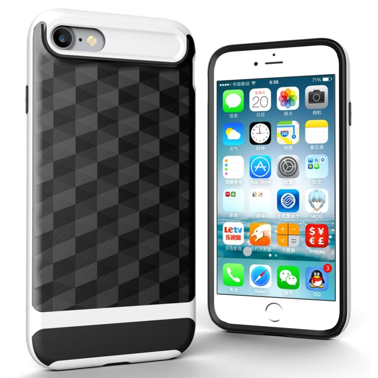 For  iPhone 8 & 7  3D Diamond PC + TPU Combination Protective Case