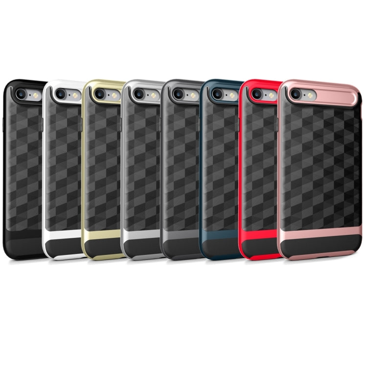 For  iPhone 8 & 7  3D Diamond PC + TPU Combination Protective Case