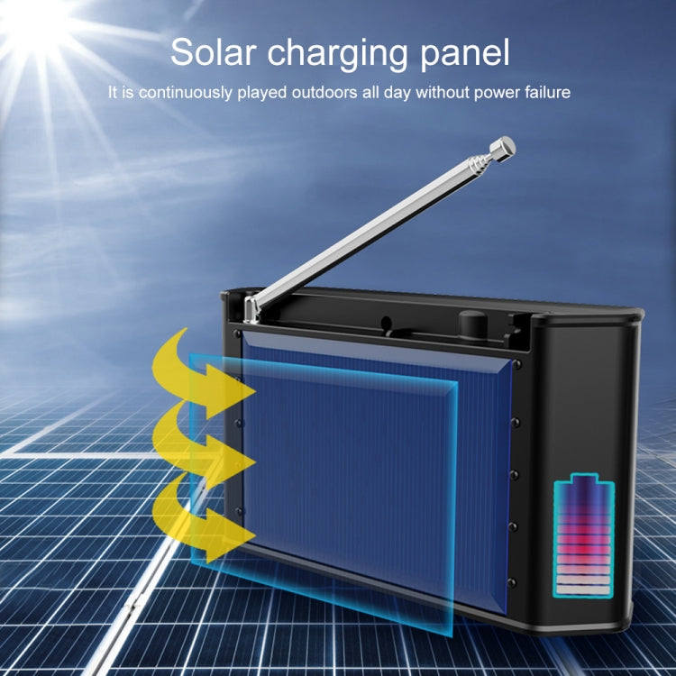 Solar Energy Bluetooth Speaker, Support TF Card / FM / U Disk
