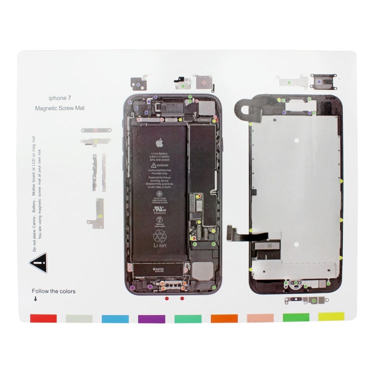 Magnetic Screws Mat For iPhone 7, Size: 25cm x 20cm