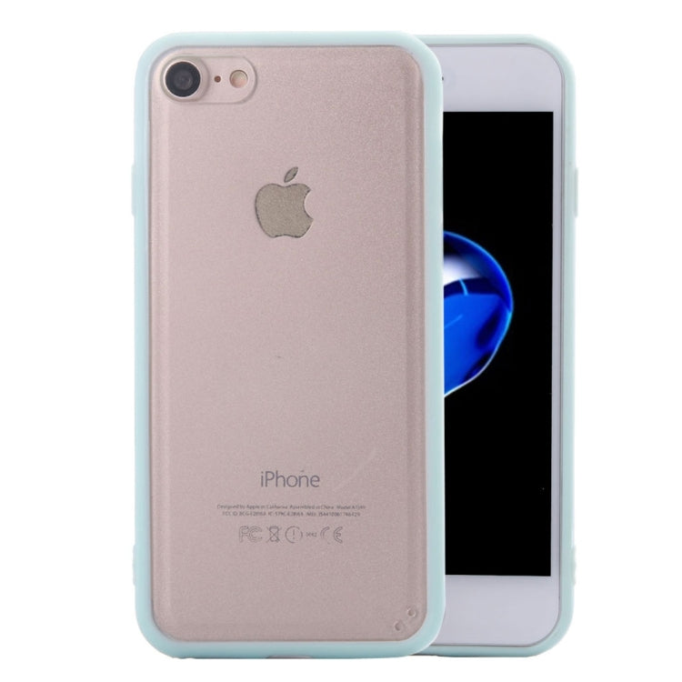 For  iPhone 8 & 7  TPU + PC Frosted Transparent Protective Back Cover Case