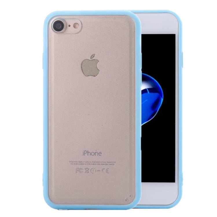 For  iPhone 8 & 7  TPU + PC Frosted Transparent Protective Back Cover Case