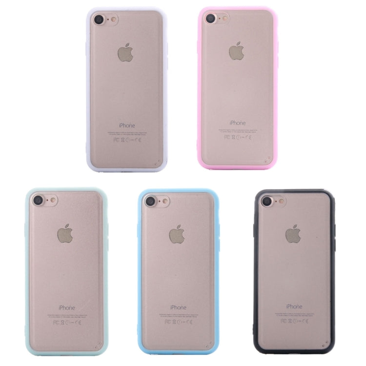 For  iPhone 8 & 7  TPU + PC Frosted Transparent Protective Back Cover Case