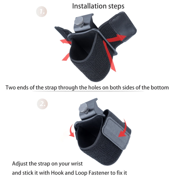 Elastic Wristband Hands Free Phone Holder, Wristband Length: 40cm (Black)