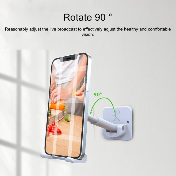 CCT11 Wall Paste Mobile Phone Bracket Foldable Lift Bathroom Kitchen Wall Bracket