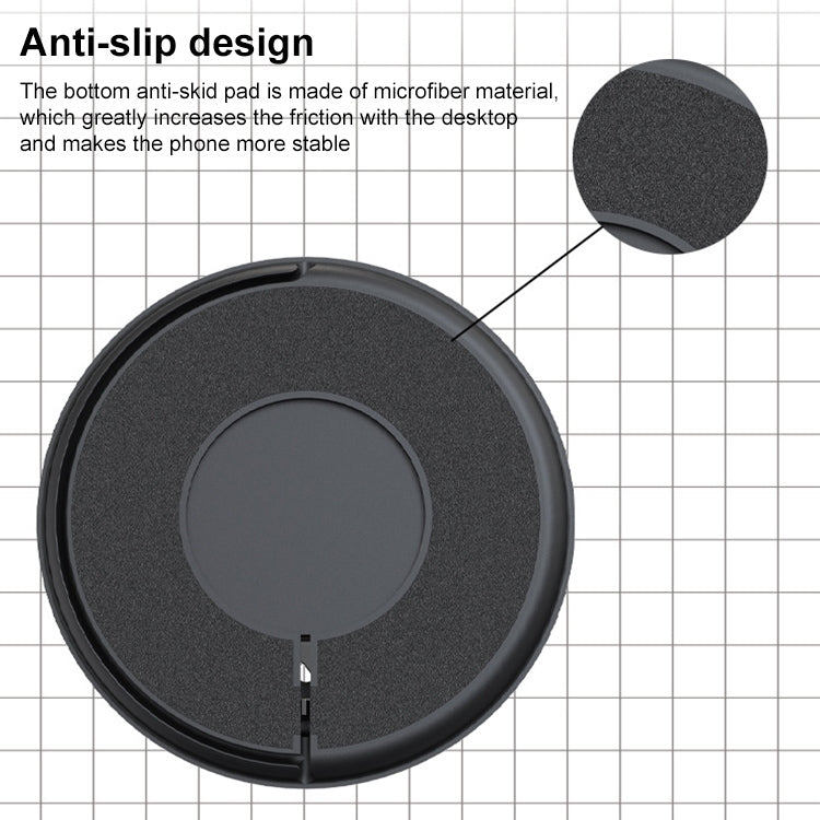2 in 1 Silicone Desktop Wireless Charger Telescopic Stand For iPhone / Watch Wireless Charger
