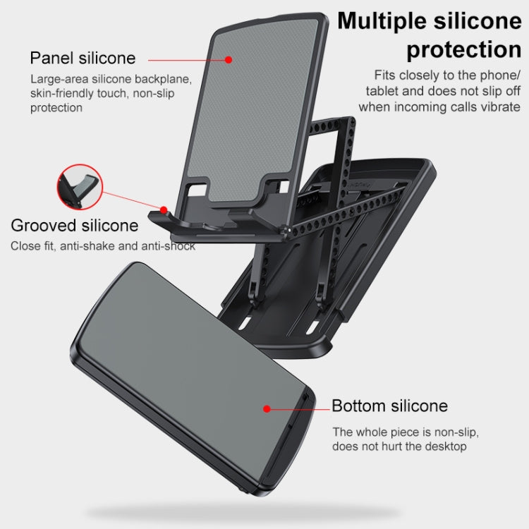 Foldable Mobile Phone Tablet Holder Stand (White)