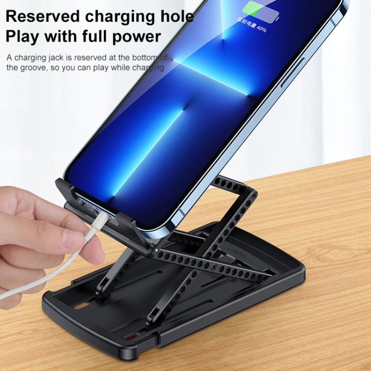 Foldable Mobile Phone Tablet Holder Stand (White)