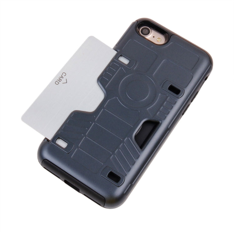 For  iPhone 8 & 7  Boxing Champion Gold Belt Shock-Resistant  TPU + PC Combination Case with Card Slot