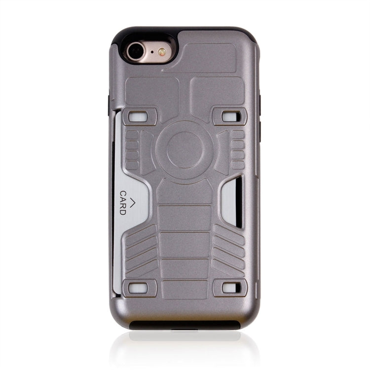 For  iPhone 8 & 7  Boxing Champion Gold Belt Shock-Resistant  TPU + PC Combination Case with Card Slot