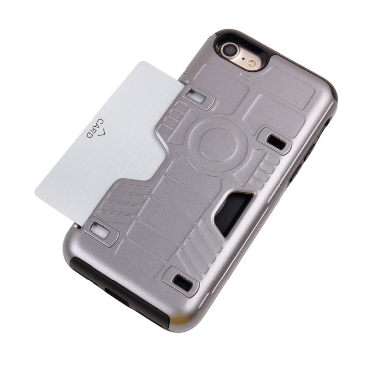 For  iPhone 8 & 7  Boxing Champion Gold Belt Shock-Resistant  TPU + PC Combination Case with Card Slot