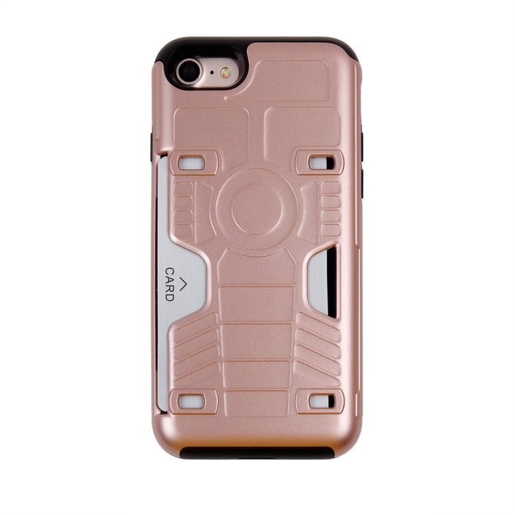 For  iPhone 8 & 7  Boxing Champion Gold Belt Shock-Resistant  TPU + PC Combination Case with Card Slot