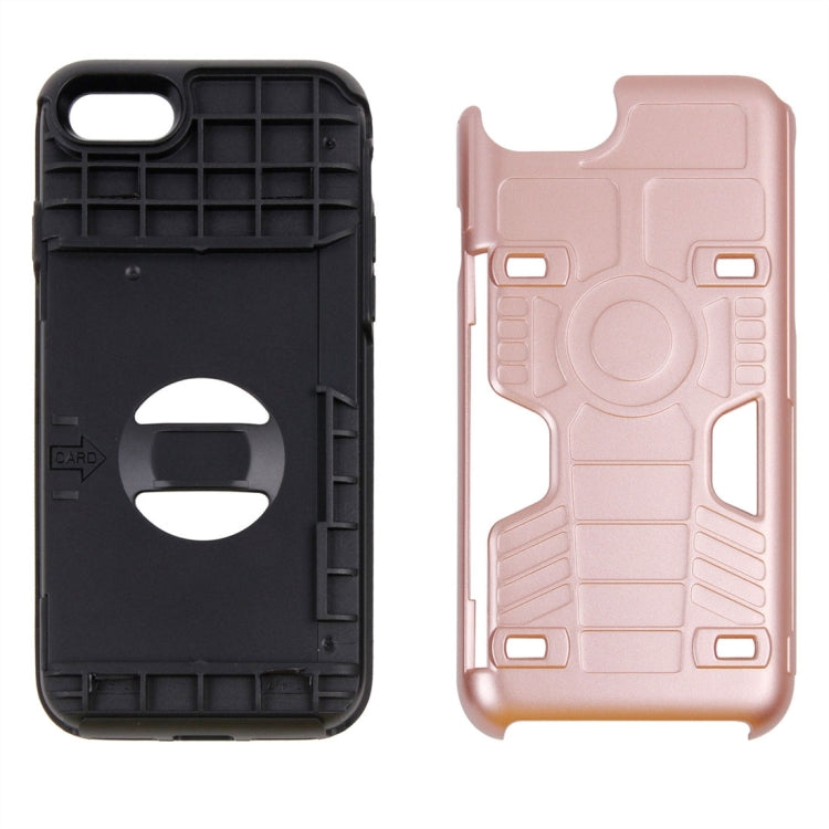 For  iPhone 8 & 7  Boxing Champion Gold Belt Shock-Resistant  TPU + PC Combination Case with Card Slot