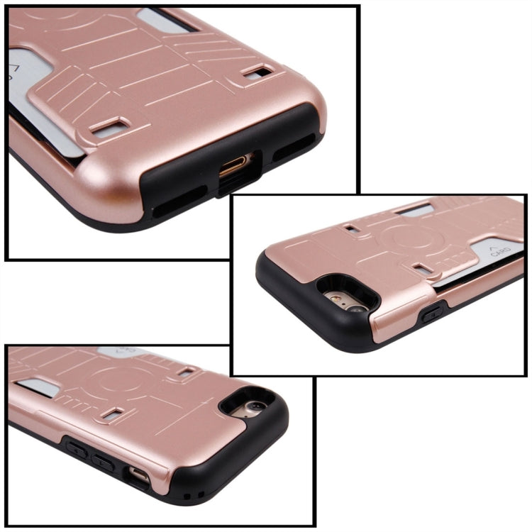 For  iPhone 8 & 7  Boxing Champion Gold Belt Shock-Resistant  TPU + PC Combination Case with Card Slot