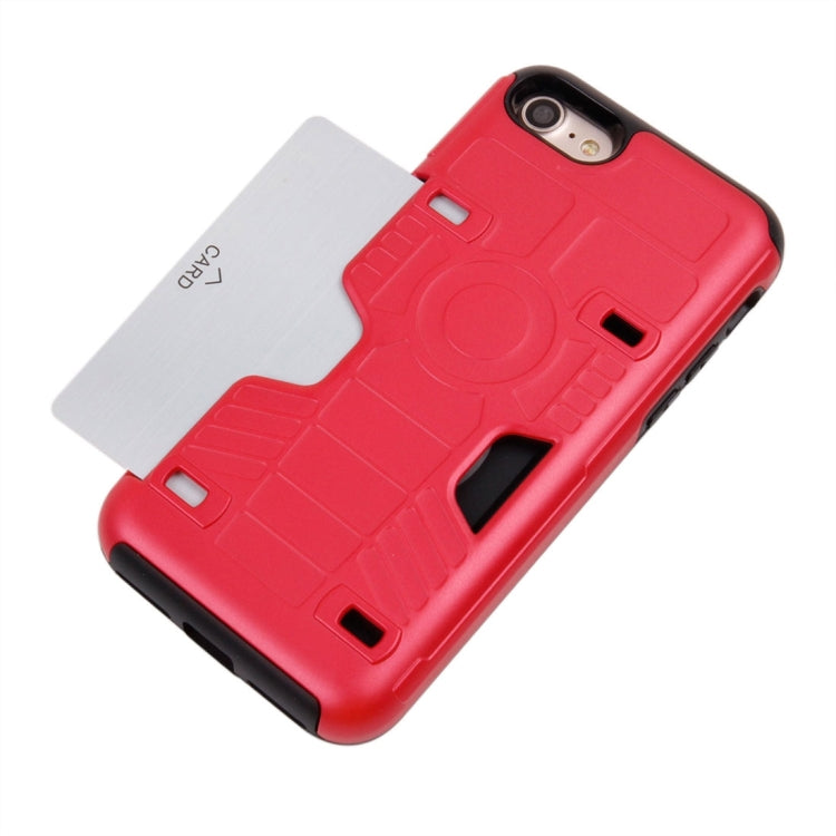 For  iPhone 8 & 7  Boxing Champion Gold Belt Shock-Resistant  TPU + PC Combination Case with Card Slot