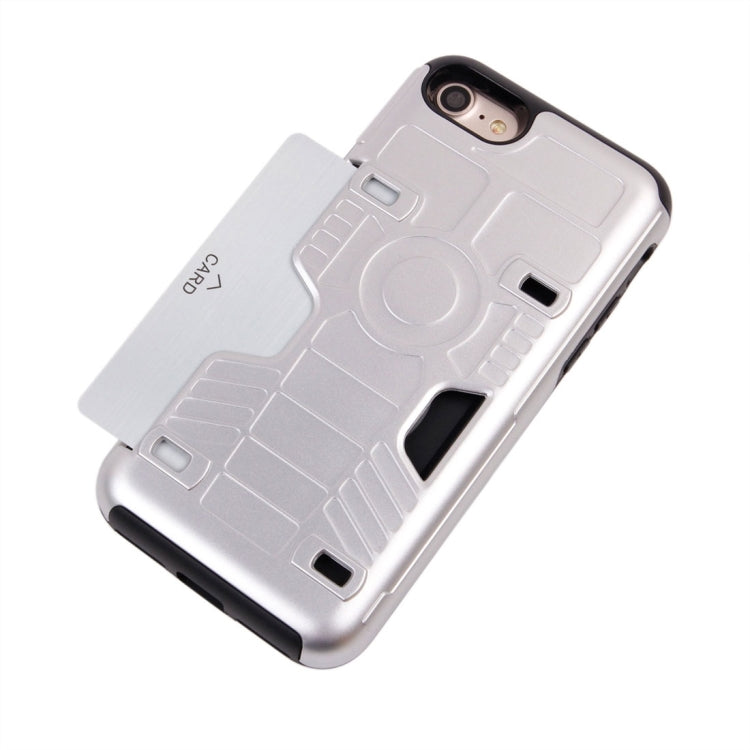 For  iPhone 8 & 7  Boxing Champion Gold Belt Shock-Resistant  TPU + PC Combination Case with Card Slot