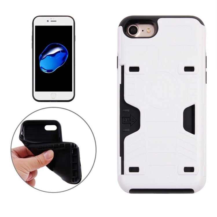 For  iPhone 8 & 7  Boxing Champion Gold Belt Shock-Resistant  TPU + PC Combination Case with Card Slot