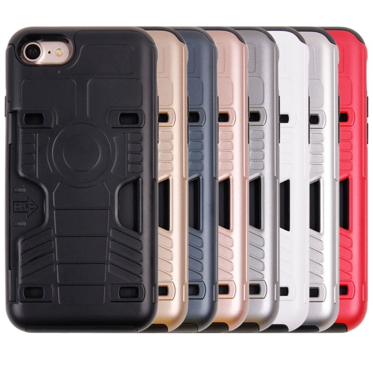 For  iPhone 8 & 7  Boxing Champion Gold Belt Shock-Resistant  TPU + PC Combination Case with Card Slot