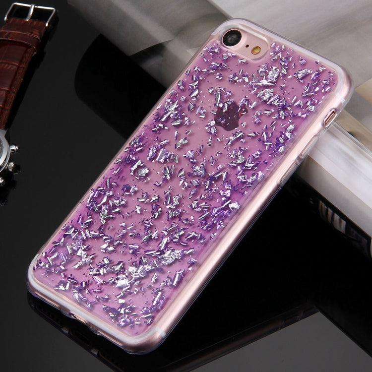 For  iPhone 8 & 7  Scattered Platinum Pattern TPU Protective Case