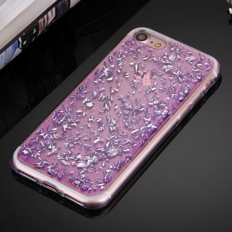 For  iPhone 8 & 7  Scattered Platinum Pattern TPU Protective Case