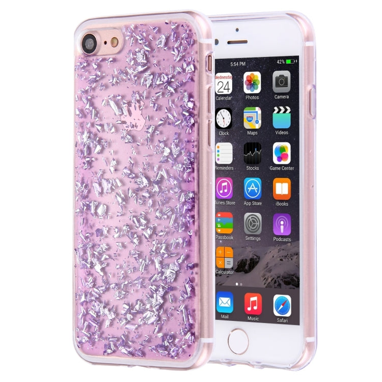 For  iPhone 8 & 7  Scattered Platinum Pattern TPU Protective Case