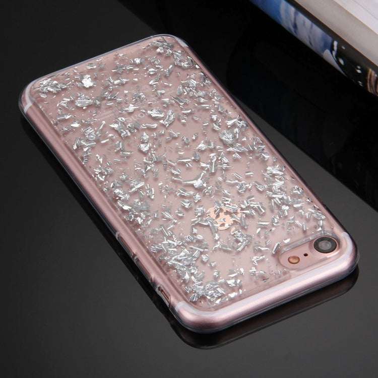 For  iPhone 8 & 7  Scattered Platinum Pattern TPU Protective Case